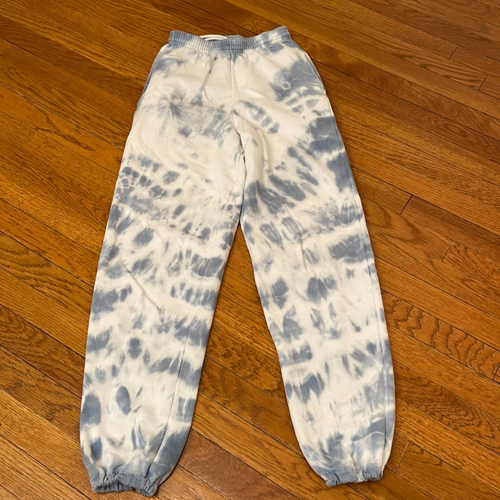 Blue and white tie dye sweatpants. Size S. EUC - Picture 4 of 4